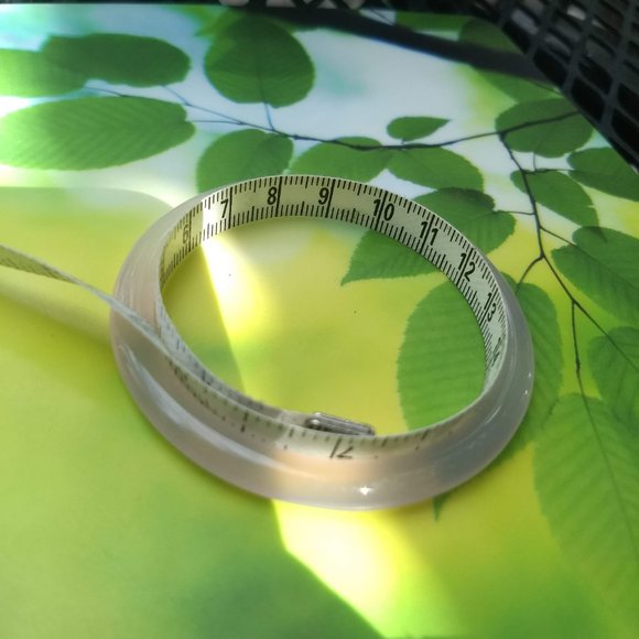 vintage 70s pink jade bangle NWOT - Picture 5 of 9